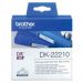 Brother DK22210 White Continuous Length Paper Label Roll (29mm x 30.48m)