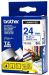 Brother TZ253 / TZe253 Blue on White Laminated Labelling Tape (24mm x 8m), P-Touch Compatible